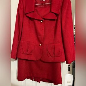 Red Tahari Suit (skirt)